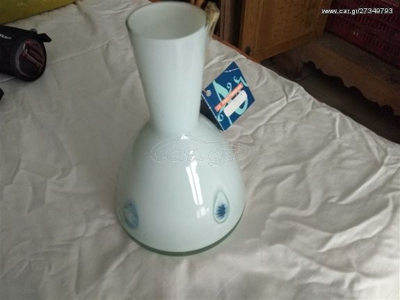 Γυάλινη καράφα 24cm + γυάλινο βάζω 17,5cm-thumb-1