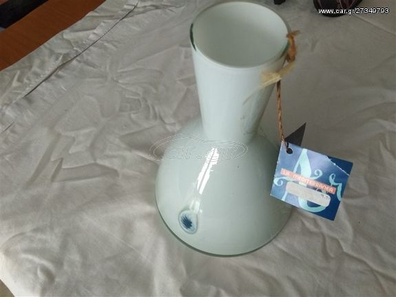 Γυάλινη καράφα 24cm + γυάλινο βάζω 17,5cm-thumb-2