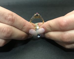 Δαχτυλιδι 18k με Ρουμπίνι-thumb-2