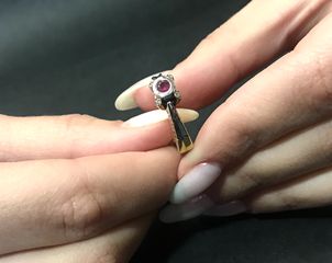 Δαχτυλιδι 18k με Ρουμπίνι-thumb-3