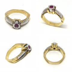 Δαχτυλιδι 18k με Ρουμπίνι-thumb-18