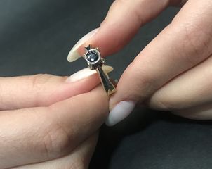 Δαχτυλιδι 18k με Ζαφειρι-thumb-4