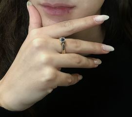 Δαχτυλιδι 18k με Ζαφειρι-thumb-7