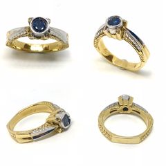 Δαχτυλιδι 18k με Ζαφειρι-thumb-9