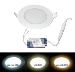 Led SMD slim panel Ø12 6W 120° 3000K Λευκό (21-061000)