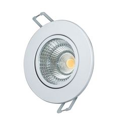 LED COB ΝΙΚΕΛ χωνευτό κινητό φωτιστικό οροφής 6W 60° 6000K (THEROC660RNM)