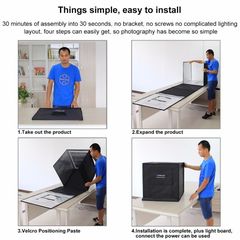 Φορητό στούντιο φωτογράφησης Soft Light Box LED All-in-One εύκολο στη χρήση-thumb-6