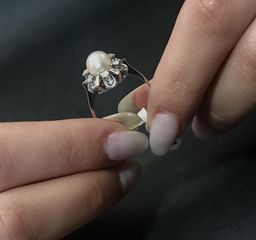 Δαχτυλιδι 18k με Μαργαριτάρι -thumb-3