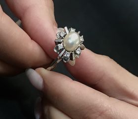 Δαχτυλιδι 18k με Μαργαριτάρι -thumb-4