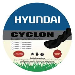 Μεσινέζα στριφτή αθόρυβη επαγγελματική HYUNDAI Cyclon 81F31 3,5mm 48m ( 81F31 )