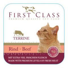 Δισκάκι First Class Cat Adult  με  Βοδινό 100gr