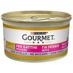 Υγρή Τροφή για Γατάκια Purina Gourmet Gold Μους  με Μοσχάρι 85gr