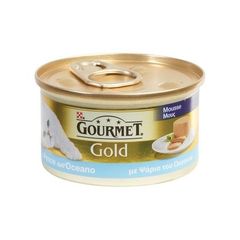 Υγρή Τροφή για Ενήλικες Γάτες Purina Gourmet Gold Μους  με Ψάρια Ωκεανού 85gr