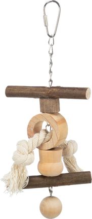 Ξύλινο Κρεμαστό Παιχνίδι Trixie με Χάντρα & Σχοινί Διαστάσεων:20cm