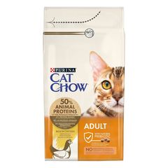 Πλήρης Ξηρά Τροφή Purina Cat Chow Adult με Naturium για Ενήλικες Γάτες Πλούσια σε Κοτόπουλο & Γαλοπούλα 1.5Kg