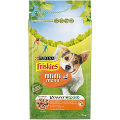 Ξηρά Τροφή Friskies Mini Menu για Ενήλικους Μικρόσωμους Σκύλους με Κοτόπουλο και Πρόσθετα Λαχανικά  1.5kgr