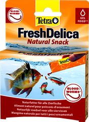 Λιχουδιά για Τροπικά Ψάρια σε Gel Tetra FreshDelica Blood Worms 48gr