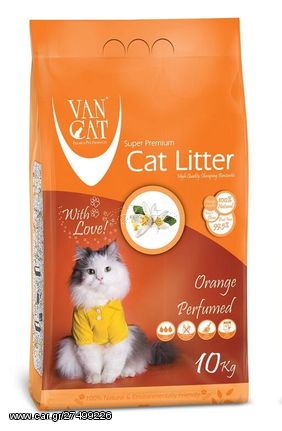 Άμμος Van Cat Orange Clumping  με Άρωμα Πορτοκάλι 10Kg