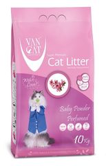 Άμμος Van Cat με Ψιλό Κόκκο Clumping  με Άρωμα Baby Powder 10kgr