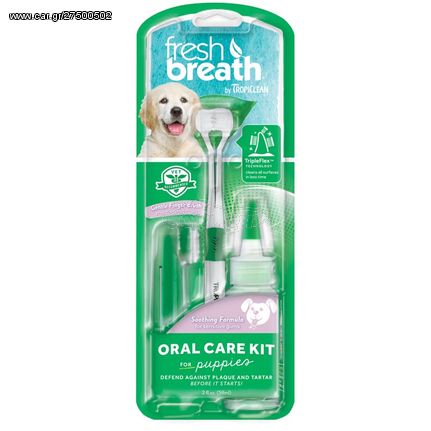 Tropiclean Fresh Breath Puppy  Kit Στοματικής Υγιεινής για Κουτάβια +16 Εβδ. 59ml