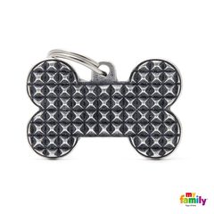 Ταυτότητα My Family Bronx Studs σε Σχήμα Κόκαλο - Large, Διαστάσεων: 2.50X3.80cm