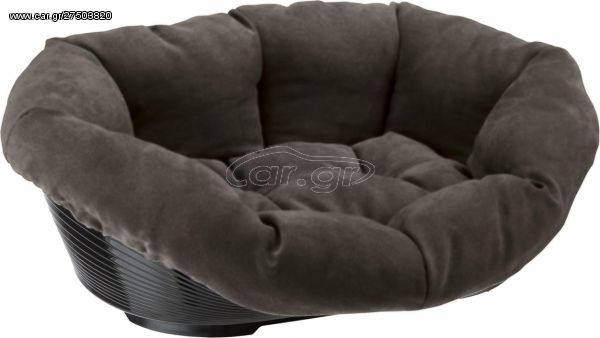 Μαλακό Κρεβατάκι με Πλαστική Βάση Ferplast Sofa - Prestige 6 Grey, Διαστάσεων: 73X55X27cm