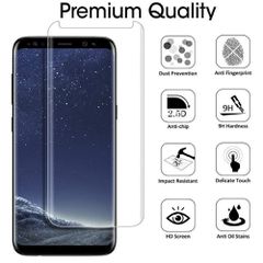3D Tempered Glass Full Cover για Samsung Galaxy S8 Plus - Διαφανές
