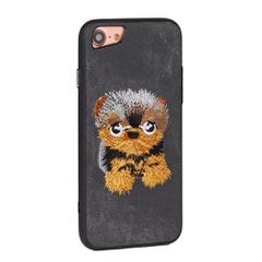 Θήκη back cover handmade σκύλος πλεκτός για iPhone 6/6s - Γκρι