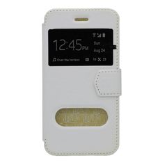 Θήκη flip με Call Display,δυνατότητα απάντησης και STAND για Sony Xperia M5 - Άσπρο