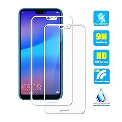 3D Tempered Glass Full Cover & Full Glue για Huawei P20 Lite - Άσπρο