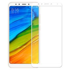 3D Tempered Glass Full Cover & Full Glue για Xiaomi Redmi 5 Plus - Λευκό