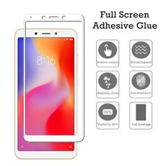 3D Tempered Glass Full Cover & Full Glue για Xiaomi Redmi 6/6A - Λευκό
