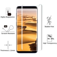 3D Tempered Glass Full Cover & Full Glue για Samsung Galaxy S9 (Ιδανικό για να τοποθετείται μαζί με θήκη) - Διάφανο