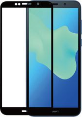 3D Tempered Glass Full Cover & Full Glue για Huawei Y5 & Y5 Prime (2018) - Μαύρο