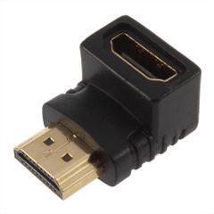DeTech Αντάπτορας HDMI F - HDMI M Γωνία - Μαύρο