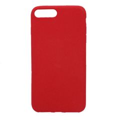 Θήκη σιλικόνης TPU Ultra Slim 0.3mm soft υφή mat για iPhone 7 Plus / 8 Plus - Κόκκινο
