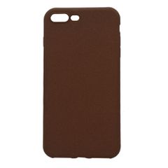 Θήκη σιλικόνης TPU Ultra Slim 0.3mm soft υφή mat για iPhone 7 Plus / 8 Plus - Καφέ