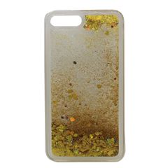 Θήκη σιλικόνης Liquid Glitter για iPhone 7 Plus / 8 Plus - Χρυσό