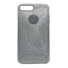 Θήκη TPU με αποσπώμενο ανάγλυφο σχέδιο για iPhone 7 Plus / 8 Plus - Ασημί