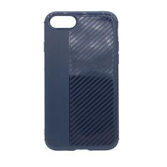 Θήκη σιλικόνης Carbon Fiber για iPhone 7/8 - Σκούρο Μπλε