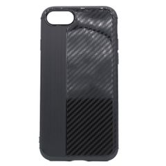 Θήκη σιλικόνης Carbon Fiber για iPhone 7/8 - Μαύρο
