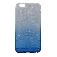 Θήκη σιλικόνης με ανάγλυφο σχέδιο για iPhone 6/6S Plus - Μπλε