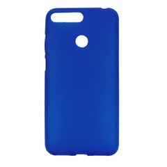 Θήκη TPU διάφανη με mat πλάτη για Huawei Y6 Prime 2018 - μπλε