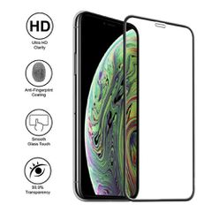 3D Tempered Glass Full Cover & Full Glue για iPhone XS MAX - μαύρο
