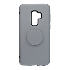 Θήκη ενισχυμένη Tough Armor με Pop Socket για Samsung S9 Plus - ασημί