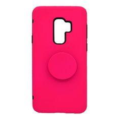 Θήκη ενισχυμένη Tough Armor με Pop Socket για Samsung S9 Plus - ροζ