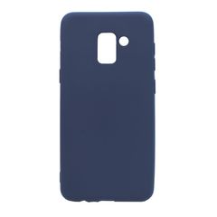 Θήκη σιλικόνης TPU Ultra Slim 0.3mm soft mat για Samsung A8 2018 - σκούρο μπλε