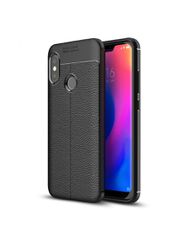 Θήκη Litchi Pattern Flexible Cover για Xiaomi Mi A2 Lite - μαύρο