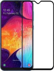 9H Tempered Glass Full Cover & Full Glue για Samsung A40 - μαύρο