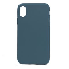 Θήκη σιλικόνης TPU Ultra Slim 0.3mm soft mat για iPhone X/Xs - πετρόλ